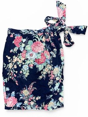 Anne Savoy Sport- floral wrap mini skirt